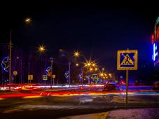 18 декабря 2018 г. Великий Новгород. Предновогоднее украшение городских улиц. Фото Анны Костецкой