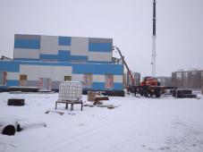 18 января 2021 г. Великий Новгород, ул. Вересова. Строительство ФСК в Северном микрорайоне. Фото управления по работе со СМИ
