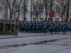 20 января 2019 г. Великий Новгород. пл. Победы-Софийская. 75-я годовщина освобождения Новгорода от немецко-фашистских захватчиков. Парад военнослужащих, современной и исторической военной техники. Фото Анны Костецкой