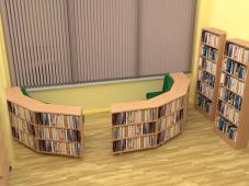 Визуализация модельной библиотеки предоставлена Центральной детской библиотекой им. В.В. Бианки МБУК «Библионика»