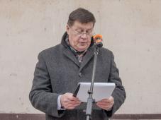 19 декабря 2018 г. Великий Новгород. Торжественная церемония открытия мемориальной доски Почетному гражданину Великого Новгорода Кудряшову Василию Порфирьевичу (1922-2013). Фото Анны Костецкой