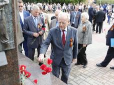 23 августа 2017 г. Великий Новгород. Митинг, посвященный Дню подвига самопожертвования в годы Великой Отечественной войны 1941-1945 гг. в бою на Новгородской земле Героя Советского Союза А.К. Панкратова. Фото Игоря Белова