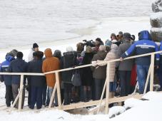 18 января 2017 г. Великий Новгород. Чин освящения воды на Новгородском водоканале. Фото Игоря Белова, из архива отдела - пресс-центра администрации Великого Новгорода
