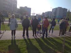 11 сентября 2021г. Великий Новгород, сквер Каберова (между ул. Каберова-Власьевской и Белорусской ул. в Псковском районе). Торжественное открытие новой спортивной площадки для занятия воркаутом. Фото управления по работе со СМИ