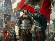 &quot;Минин и Пожарский. Освобождение Москвы&quot; (правая часть триптиха «За землю Русскую»). Художник Пантюхин Юрий Петрович
