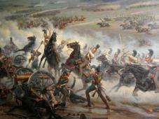Атака русских кирасир на французскую батарею в сражении при Бородино