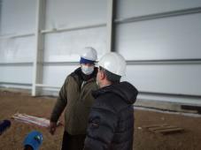 18 января 2021 г. Великий Новгород, ул. Вересова. Строительство ФСК в Северном микрорайоне. Фото управления по работе со СМИ