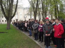 7 мая 2019 г. Великий Новгород. Торжественная церемония зажжения факела от &quot;Вечного Огня Славы&quot;. Фото Ольги Ивановой