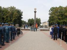 23 августа 2017 г. Великий Новгород. Митинг, посвященный Дню подвига самопожертвования в годы Великой Отечественной войны 1941-1945 гг. в бою на Новгородской земле Героя Советского Союза А.К. Панкратова. Фото Игоря Белова