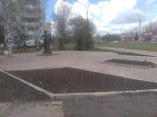 Великий Новгород. Бюст генерал-полковника, командующего 59 армией, освободившей Новгород от немецко-фашистких захватчиков, И.Т. Коровникова