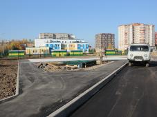 11 октября 2021г. Великий Новгород, ул. Вересова. Строительство физкультурно-спортивного комплекса. Фотография управления по работе со СМИ