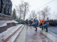 5 декабря 2017г. Москва. Торжественного мероприятия в честь годовщины открытия Мемориального комплекса, посвященного городам воинской славы на Поклонной горе. Фото предоставлено Союзом Городов Воинской Славы России