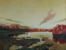 Тёплый свет. Работа художника Станислава Мирошникова (г. Санкт-Петербург). Живопись. Предоставлено Новгородским центром современного искусства