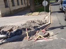 18 июня 2021 г. Великий Новгород, Большая Московская ул. Земляные работы. Фото управления по работе со СМИ