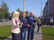 11 сентября 2021г. Великий Новгород, сквер Каберова (между ул. Каберова-Власьевской и Белорусской ул. в Псковском районе). Торжественное открытие новой спортивной площадки для занятия воркаутом. Фото управления по работе со СМИ