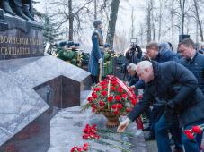 5 декабря 2017г. Москва. Торжественного мероприятия в честь годовщины открытия Мемориального комплекса, посвященного городам воинской славы на Поклонной горе. Фото предоставлено Союзом Городов Воинской Славы России