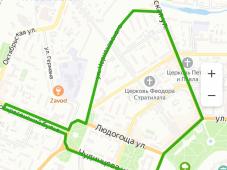 Схема маршрута праздничного забега 20 сентября 2020 г.