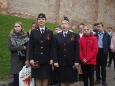 7 мая 2019 г. Великий Новгород. Торжественная церемония зажжения факела от &quot;Вечного Огня Славы&quot;. Фото Ольги Ивановой