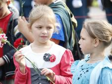 23 августа 2017 г. Великий Новгород. Митинг, посвященный Дню подвига самопожертвования в годы Великой Отечественной войны 1941-1945 гг. в бою на Новгородской земле Героя Советского Союза А.К. Панкратова. Фото Игоря Белова