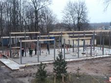 д. Малые Торошковичи Батецкого района Батецкого сельского поселения Новгородской области. Строительство столовой в Детском оздоровительно-образовательном центре «Зарница». Фото предоставлено комитетом по образованию