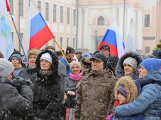 16 марта 2019 г. Великий Новгород. Празднование пятой годовщины воссоединения Крыма и Севастополя с Россией. Фото Александра Кочевника